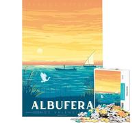 Rompecabezas para Adultos de 1000 Piezas Albufera Valencia España lámina artística de Viaje Juguete Juego Intelectual Juegos relajantes Carrera Manual Excelentes Regalos para los Amantes de