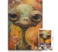 Rompecabezas para Adultos de 1000 Piezas: Alien Art VII, Juego Educativo Familiar, una Obra de Arte, Regalo de cumpleaños tamaño 38x26cm