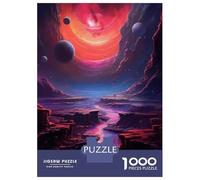 Rompecabezas para Adultos De 1000 Piezas Alien Landscape with River Rompecabezas para Adultos Juego De Ingenio Decoración Perfecta Cumpleaños Y Navidad 70x50cm/1000pcs
