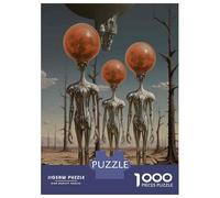 Rompecabezas para Adultos De 1000 Piezas Alien Life Forms on Mars Rompecabezas para Adultos Juego Familiar Decoración Perfecta Cumpleaños Y Navidad 38x26cm/1000pcs