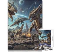 Rompecabezas para Adultos de 1000 Piezas, Alien Planet Predators, Juguete, Juego Intelectual, Regalos para Mujeres, Regalo de cumpleaños, tamaño 38x26cm