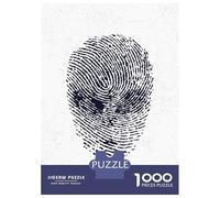 Rompecabezas para Adultos De 1000 Piezas Alien UFO Finger Print Rompecabezas Juego De Ingenio Aliviador del Estrés Difícil Y Desafiante 38x26cm/1000pcs