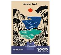 Rompecabezas para Adultos De 1000 Piezas Amalfi Coast Landscape Rompecabezas para Adultos Juego Familiar para Aliviar El Estrés Cumpleaños Y Navidad 70x50cm/1000pcs
