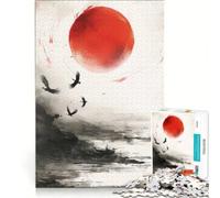 Rompecabezas para Adultos de 1000 Piezas Amanecer Zen Juegos Familiares interacción Entre Padres e Hijos Lista de Deseos con Papá Noel 38x26cm