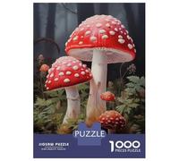 Rompecabezas para Adultos De 1000 Piezas Amanita Muscaria Rompecabezas para Adultos Juegos Relajantes Decoración Cumpleaños 52x38cm/1000pcs