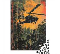Rompecabezas para Adultos De 1000 Piezas Amazon Jungle Helicopter Rompecabezas Juego De Ingenio Regalos para Mujeres Cumpleaños Y Navidad 38x26cm/1000pcs