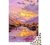 Rompecabezas para Adultos De 1000 Piezas Amazon Sunset Reflections Landscape Rompecabezas para Adultos Juegos Relajantes Decoración De Pared Cumpleaños Y Navidad 70x50cm/1000pcs