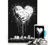 Rompecabezas para Adultos de 1000 Piezas Amo mi Ciudad, Juegos relajantes, desafío difícil, Regalos para Amigos y Familiares 50x75cm