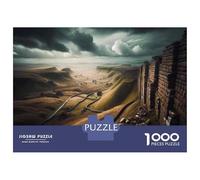 Rompecabezas para Adultos De 1000 Piezas Ancient Stone Wall Landscape Rompecabezas para Adultos Juego Familiar Decoración Perfecta Cumpleaños Y Navidad 70x50cm/1000pcs