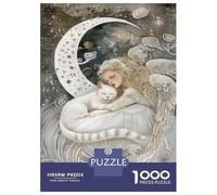 Rompecabezas para Adultos De 1000 Piezas Angel Cat Fantasy Art Print-1 Rompecabezas para Adultos: Juegos Prácticos De Análisis Y Lógica, Regalos para Amigos Y Familiares 38x26cm/1000pcs