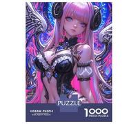 Rompecabezas para Adultos De 1000 Piezas Angel Demon Girl Anime Girl Rompecabezas para Adolescentes Juego Familiar Carrera De Velocidad Manual Cumpleaños 52x38cm/1000pcs