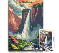 Rompecabezas para Adultos de 1000 Piezas, Angel Falls Majesty, Juguete, Juego Intelectual, decoración del hogar, Regalo de Amigo Secreto, tamaño 38x26cm