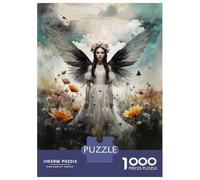 Rompecabezas para Adultos De 1000 Piezas Angel in Flower Field Rompecabezas Juego De Ingenio Regalos para Mujeres Cumpleaños Y Navidad 52x38cm/1000pcs