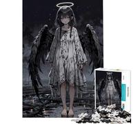 Rompecabezas para Adultos de 1000 Piezas Ángel perdido en ruinas Difícil y desafiante Juego Educativo y Relajante para Mayores de 14 años (38x26cm)