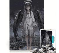 Rompecabezas para Adultos de 1000 Piezas Ángel perdido en ruinas Juego Educativo decoración del hogar para Fortalecer el Amor Entre Parejas 38x26cm