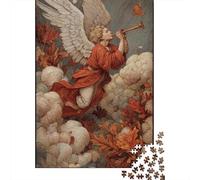 Rompecabezas para Adultos De 1000 Piezas Angel Trumpeting in Clouds Rompecabezas para Adolescentes Juegos Relajantes Pero Divertidos Y Humorísticos Desafiantes De Completar 70x50cm/1000pcs