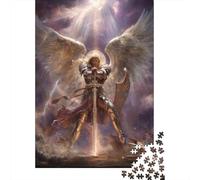 Rompecabezas para Adultos De 1000 Piezas Angel Warrior Sword Artwork Rompecabezas para Adultos Juegos Divertidos Pero Divertidos Y Humorísticos Cumpleaños 52x38cm/1000pcs
