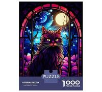 Rompecabezas para Adultos De 1000 Piezas Anggora Cat Abstract Rompecabezas para Adultos Juego Familiar Decoración Perfecta Cumpleaños Y Navidad 52x38cm/1000pcs