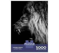 Rompecabezas para Adultos De 1000 Piezas Angry Lion Head Poster Rompecabezas para Adultos Juguete Decoración De Pared Difícil Difícil para Cumpleaños, Navidad 52x38cm/1000pcs