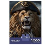 Rompecabezas para Adultos De 1000 Piezas Angry Lion Pirates Rompecabezas para Adultos Juegos Relajantes Mejora La Memoria Regalo De Cumpleaños, Regalos, 52x38cm/1000pcs