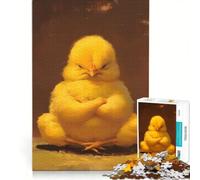 Rompecabezas para Adultos de 1000 Piezas: Angy Chick Haciendo Yoga, Juegos relajantes, Actividades Familiares, colección de Artistas, Bellas Artes 50x75cm