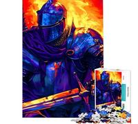 Rompecabezas para Adultos de 1000 Piezas Anillo de Fuego Paladín y Caballero Un desafío para completar Juego práctico y difícil Apto para Mayores de 14 años 38x52cm