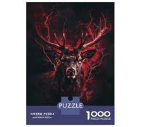 Rompecabezas para Adultos De 1000 Piezas Animal Majestic Deer Rompecabezas para Adultos Juego Práctico Corte De Precisión 52x38cm/1000pcs