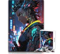 Rompecabezas para Adultos de 1000 Piezas, Anime Cyberpunk Cyborg Boy, Juego Educativo Familiar, decoración, Gran Regalo, tamaño 50x75cm
