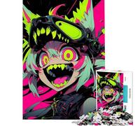 Rompecabezas para Adultos de 1000 Piezas Anime Monster Girl Juego Imposible Juguetes educativos Regalos de Amigo Invisible para la diversión Familiar (tamaño 50x75cm)