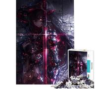 Rompecabezas para Adultos de 1000 Piezas Anime samurái Espada relámpago diversión en casa Actividades Regalos para Mujeres Juego Familiar para Mayores de 14 años (38x26cm)