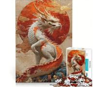 Rompecabezas para Adultos de 1000 Piezas Año del Dragón Zodíaco Juegos relajantes Regalo de cumpleaños cumpleaños 50x75cm