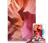 Rompecabezas para Adultos de 1000 Piezas, Antelope Canyon, Juegos Familiares, análisis y lógica, Regalos para Amigos y Familiares 38x26cm