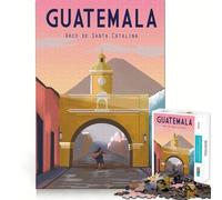 Rompecabezas para Adultos de 1000 Piezas,Antigua Guatemala,con articulaciones afiladas,Juego Que desafía la Mente,Juguete para un Momento de diversión Tranquila,decoración navideña para el hogar