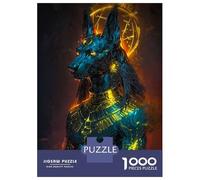 Rompecabezas para Adultos De 1000 Piezas Anubis Radiant in Majesty Rompecabezas para Adultos Juego De Ingenio Una Obra De Arte Interacción Entre Padres E Hijos 70x50cm/1000pcs