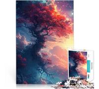 Rompecabezas para Adultos de 1000 Piezas Árbol Bonsái Neón Juguetes educativos de Aprendizaje Adecuado para decoración de Escritorio. 50x70cm