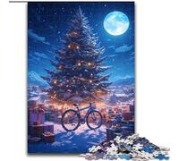 Rompecabezas para Adultos de 1000 Piezas, árbol de Navidad de Madera, Arte Colorido, Idea decoración del hogar, 50x75cm, Fiesta de cumpleaños para Hombres y Mujeres