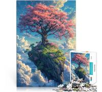 Rompecabezas para Adultos de 1000 Piezas Árbol de Sakura Solitario Matar el Tiempo en Vacaciones en casa Buen Regalo 75x50cm