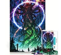 Rompecabezas para Adultos de 1000 Piezas Árbol del Infinito ︰ Rise from The Rift Arte de Corte preciso Juego cognitivo Juguete Relajante Tiempo de Juego Arte de Pared navideño (38x26cm)