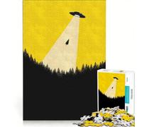 Rompecabezas para Adultos de 1000 Piezas Árboles secuestrados por ovnis Juegos Familiares Interesante para Reducir el estrés colección de Artistas Bellas Artes 50x75cm