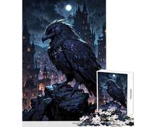 Rompecabezas para Adultos de 1000 Piezas: Arcane Raven Vigilante de la Ciudad Gótica Decoración del hogar Juguetes Regalos y Juegos educativos Cada Pieza es única Tamaño: 38x26cm