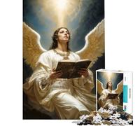 Rompecabezas para Adultos de 1000 Piezas Arcángel Uriel en luz Divina Juego Educativo desafío Juguete Interactivo antiestrés Regalo Divertido (tamaño 38x52cm)