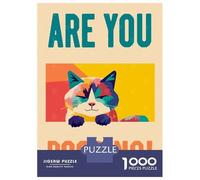 Rompecabezas Para Adultos De 1000 Piezas Are You Pooping Cat Art Poster, Picture, Metal Print, Paint by Chung Chi Rompecabezas Para Adultos Juego De Ingenio Aliviador Del Estrés Actividades Divertidas