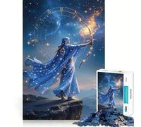 Rompecabezas para Adultos de 1000 Piezas,Arquero Celestial,Arco del Zodiaco,Bordes Finos,artesanía,Juego Divertido para concentrarse,Juego Relajante,Regalo de cumpleaños (50x75cm)