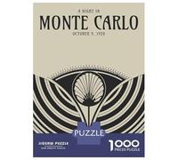 Rompecabezas para Adultos De 1000 Piezas Art Deco Monte Carlo Rompecabezas Juego De Ingenio Regalos para Mujeres Regalos De Juegos Desafiantes 70x50cm/1000pcs