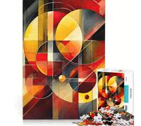 Rompecabezas para Adultos de 1000 Piezas Arte Abstracto Vibrante para Pared Juegos Divertidos para Toda la Familia con Piezas de Formas aleatorias Que encajan Perfectamente 38x26cm