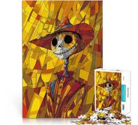 Rompecabezas para Adultos de 1000 Piezas Arte de espantapájaros Afilado Alivio del estrés Cada Pieza es única: un desafiante y Divertido Juego Familiar 52x38cm
