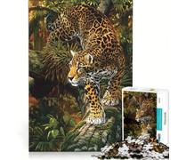 Rompecabezas para Adultos de 1000 Piezas, Arte de Grandes felinos, Juego práctico, difícil y desafiante, colección de Artistas, Bellas Artes 38x52cm