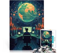 Rompecabezas para Adultos de 1000 Piezas Arte de Internet Juegos educativos Decoración del hogar Regalos de Amigo Secreto 38x26cm