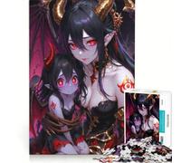 Rompecabezas para Adultos de 1000 Piezas: Arte de la Familia de Demonios, Juegos Familiares, análisis y lógica, para Mejorar el Amor Entre Parejas 38x26cm