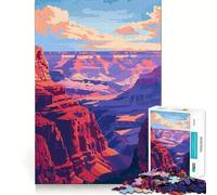 Rompecabezas para Adultos de 1000 Piezas,Arte de la Naturaleza del Gran Cañón,decoración Ideal para ejercitar la Mente,Regalo para el Tiempo Libre,Regalo de cumpleaños para Aficionados 38x26cm